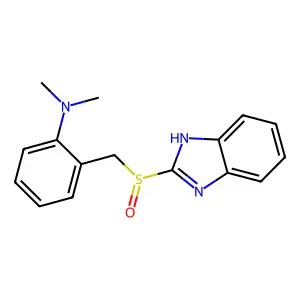2-((1H-Benzimidazol-2-ylsulfinyl)methyl)-N,N-dimethylbenzenamine structure