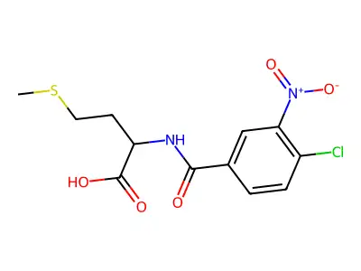 2-[(4-Chloro-3-nitrophenyl)formamido]-4-(methylsulfanyl)butanoic acid structure