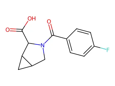 3-(4-fluorobenzoyl)-3-azabicyclo[3.1.0]hexane-2-carboxylic Acid structure
