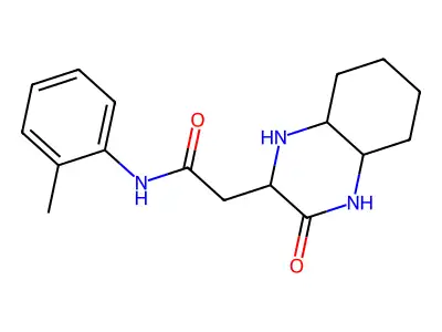 2-(3-Oxo-decahydro-quinoxalin-2-yl)-N-o-tolyl-acetamide structure
