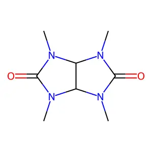 Tetrahydro-1,3,4,6-tetramethylimidazo(4,5-d)imidazole-2,5(1H,3H)-dione structure