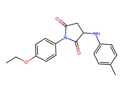 1-(4-Ethoxyphenyl)-3-[(4-methylphenyl)amino]pyrrolidine-2,5-dione structure