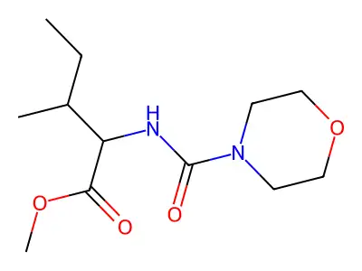 Methyl 3-methyl-2-(morpholine-4-carbonylamino)pentanoate structure