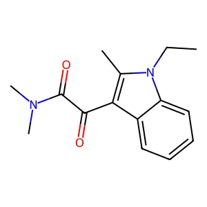 Indole-3-glyoxylamide, 1-ethyl-N,N,2-trimethyl- structure