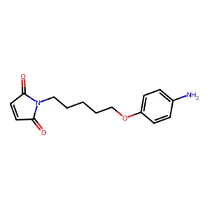 Maleimide, N-(5-(p-aminophenoxy)pentyl)- structure