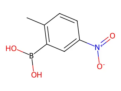 2-Methyl-5-nitrobenzeneboronic acid structure