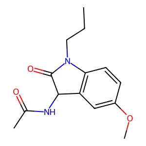 N-(5-methoxy-2-oxo-1-propyl-3H-indol-3-yl)acetamide structure