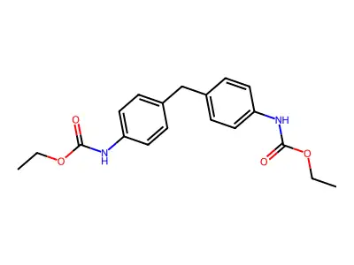 C,C'-Diethyl N,N'-(methylenedi-4,1-phenylene)bis(carbamate) structure