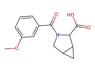 3-(3-methoxybenzoyl)-3-azabicyclo[3.1.0]hexane-2-carboxylic Acid structure