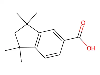 1H-Indene-5-carboxylic acid, 2,3-dihydro-1,1,3,3-tetramethyl- structure