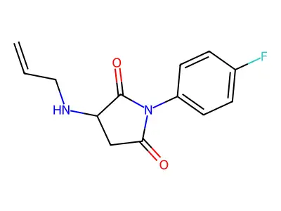1-(4-Fluorophenyl)-3-(prop-2-enylamino)pyrrolidine-2,5-dione structure