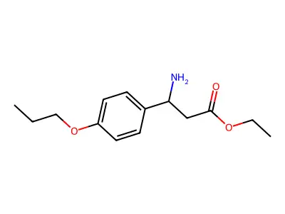 Ethyl 3-amino-3-(4-propoxyphenyl)propanoate structure