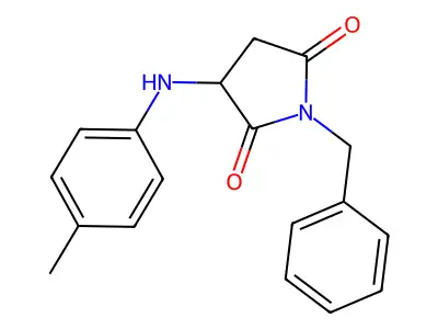 1-Benzyl-3-(p-tolylamino)pyrrolidine-2,5-dione structure