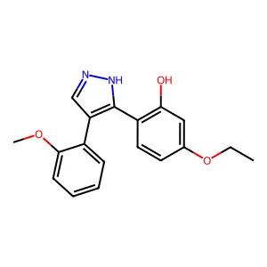 5-ethoxy-2-[4-(2-methoxyphenyl)-1H-pyrazol-3-yl]phenol structure