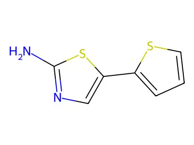 5-(Thiophen-2-yl)thiazol-2-amine structure