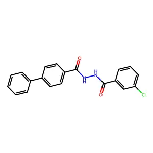 3-chloro-N'-(4-phenylbenzoyl)benzohydrazide structure