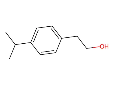 Benzeneethanol, 4-(1-methylethyl)- structure