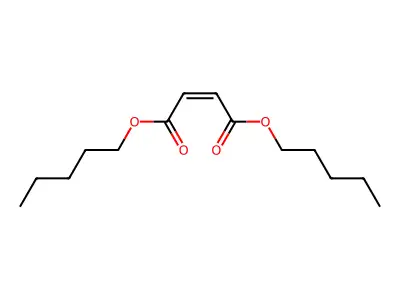 Dipentyl but-2-enedioate structure
