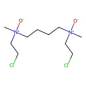 N~1~,N~4~-Bis(2-chloroethyl)-N~1~,N~4~-dimethylbutane-1,4-diamine N-oxide structure