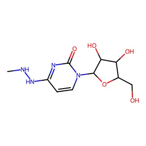 N'-Methyl-N(4)-aminocytidine structure