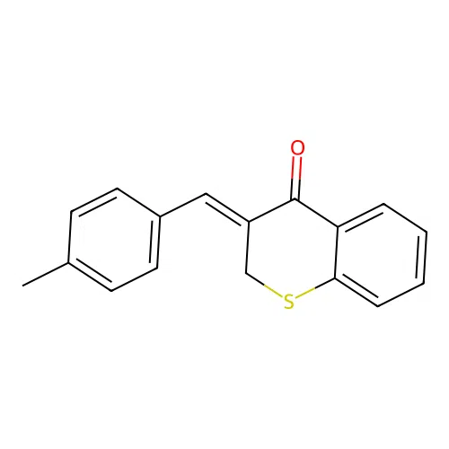4H-1-Benzothiopyran-4-one, 2,3-dihydro-3-((4-methylyphenyl)methylene)-, (Z)- structure
