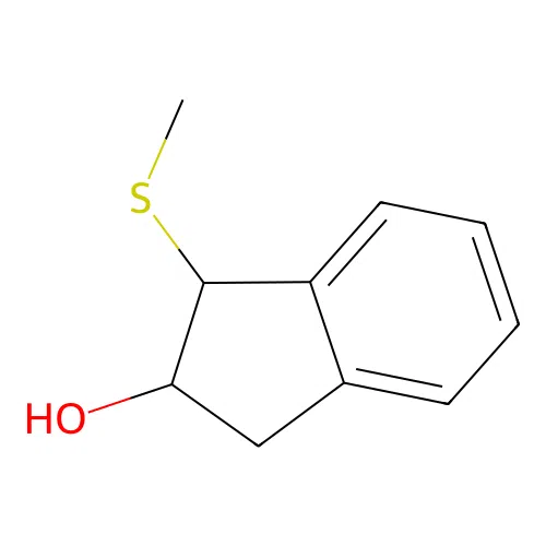 2-Hydroxy-1-methylthioindane structure