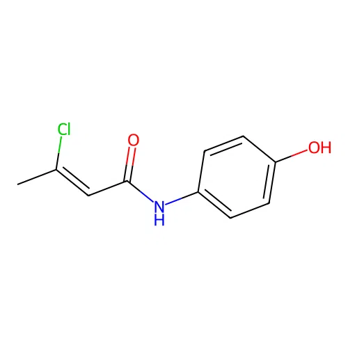 Crotonanilide, 3-chloro-4'-hydroxy- structure