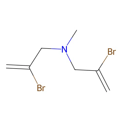 2-bromo-N-(2-bromo-2-propenyl)-N-methyl-2-propen-1-amine structure