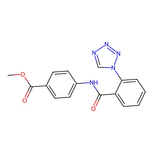 methyl 4-({[2-(1H-tetrazol-1-yl)phenyl]carbonyl}amino)benzoate structure