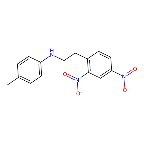 N-[2-(2,4-dinitrophenyl)ethyl]-4-methylaniline structure