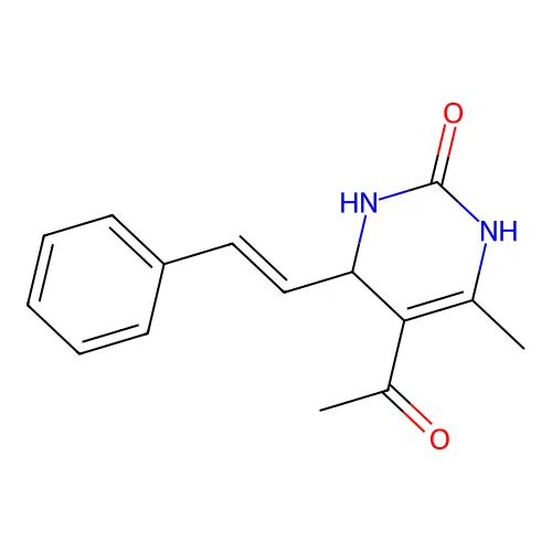 5-Acetyl-6-methyl-4-(2-phenylvinyl)-3,4-dihydro-2(1H)-pyrimidinone structure