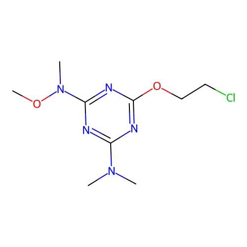 6-(2-Chloroethoxy)-N-methoxy-N,N',N'-trimethyl-1,3,5-triazine-2,4-diamine structure