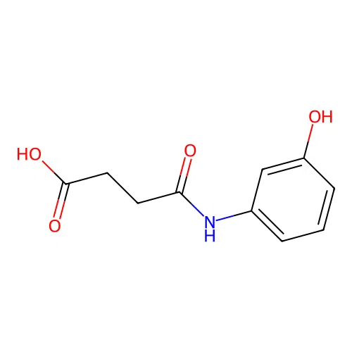 4-(3-Hydroxyanilino)-4-oxobutanoic acid structure