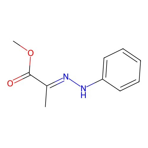 Anti-methyl pyruvate phenyl-hydrazone structure