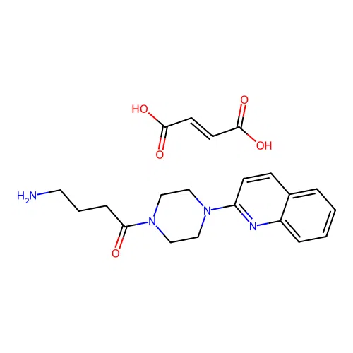 Piperazine, 1-(4-aminobutyryl)-4-(2-quinolyl)-, maleate structure