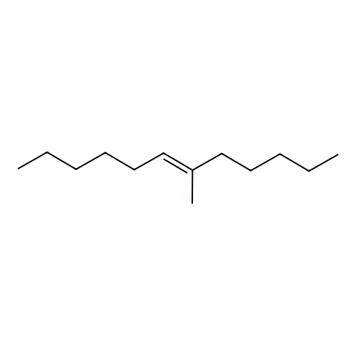 (E)-6-methyldodec-6-ene structure