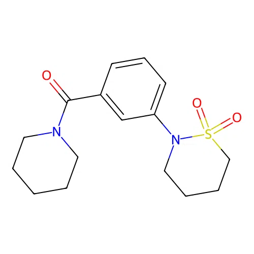 (3-(1,1-Dioxido-1,2-thiazinan-2-yl)phenyl)(piperidin-1-yl)methanone structure