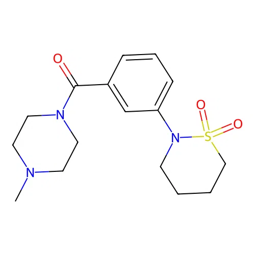 (3-(1,1-Dioxido-1,2-thiazinan-2-yl)phenyl)(4-methylpiperazin-1-yl)methanone structure