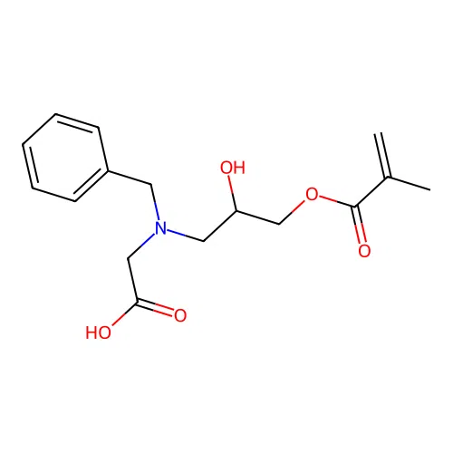N-Benzyl-N-(2-hydroxy-3-methacryloyloxypropyl)glycine structure