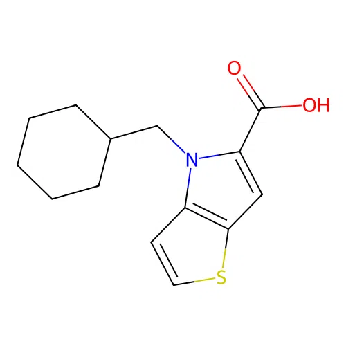 4-Cyclohexylmethyl-4H-thieno[3,2-b]pyrrole-5-carboxylic acid structure