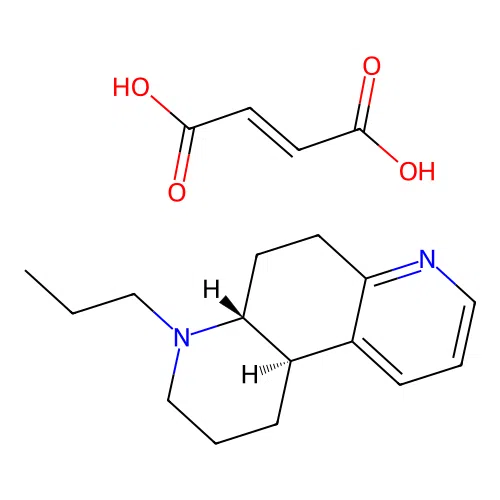 4,7-Phenanthroline, 1,2,3,4,4a,5,6,10b-octahydro-4-propyl-, maleate, trans- structure