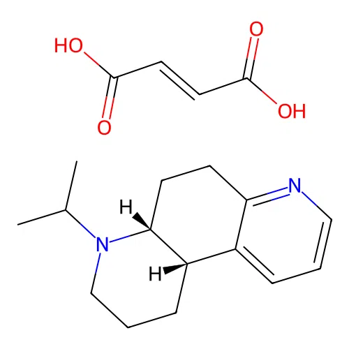 4,7-Phenanthroline, 1,2,3,4,4a,5,6,10b-octahydro-4-propyl-, maleate, cis- structure