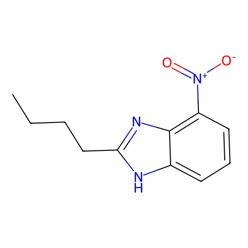 2-butyl-4-nitro-1H-benzimidazole structure