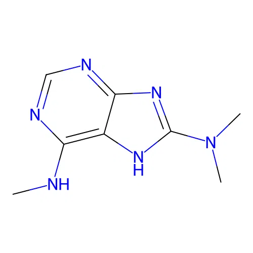 6-N,8-N,8-N-trimethyl-7H-purine-6,8-diamine structure