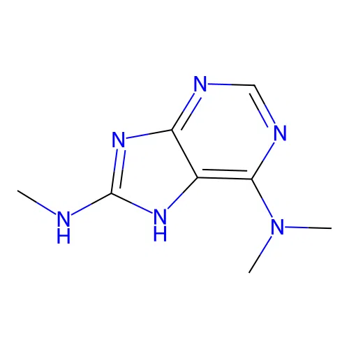 6-N,6-N,8-N-trimethyl-7H-purine-6,8-diamine structure