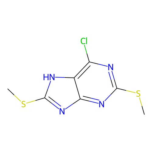 Purine,2,8-diMethio-6-CL structure