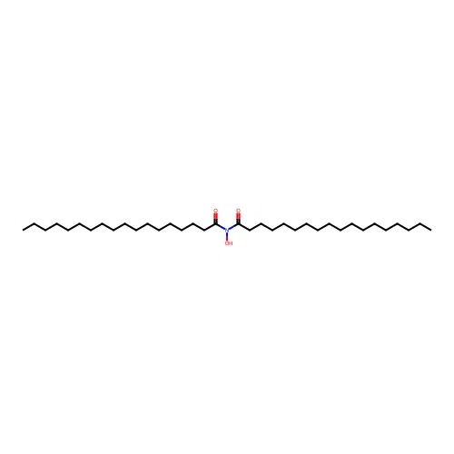 Octadecanamide, N-hydroxy-N-(1-oxooctadecyl)- structure