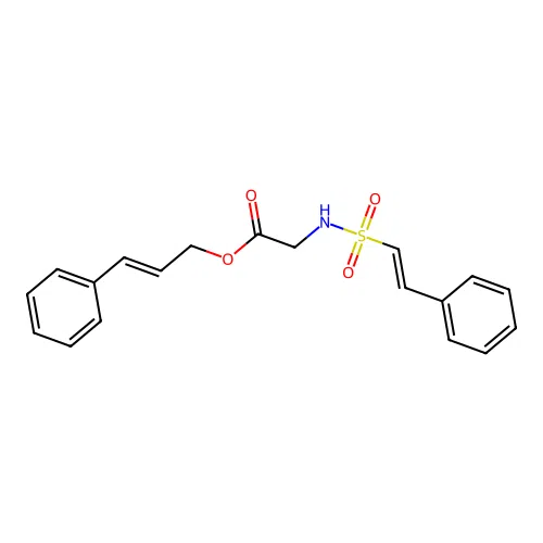 3-Phenylprop-2-en-1-yl 2-(2-phenylethenesulfonamido)acetate structure