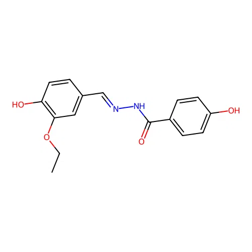 N-[(3-ethoxy-4-hydroxyphenyl)methylideneamino]-4-hydroxybenzamide