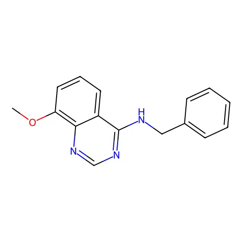N-benzyl-8-methoxyquinazolin-4-amine structure